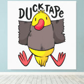 Grappig Eend Tape Canvas Afdruk (Insitu (Houten vloer))