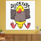 Grappig Eend Tape Canvas Afdruk (Insitu (Woonkamer))