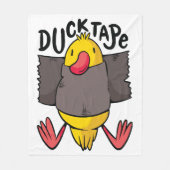 Grappig Eend Tape Fleece Deken (Voorkant)