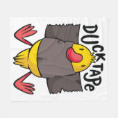 Grappig Eend Tape Fleece Deken (Voorkant (Horizontaal))