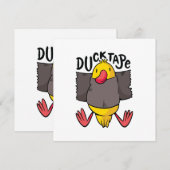 Grappig Eend Tape Kaart (Voorkant / Achterkant)