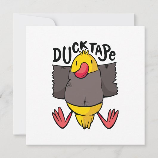 Grappig Eend Tape Kaart (Achterkant)