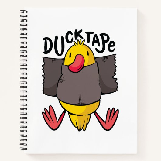 Grappig Eend Tape Notitieboek (Voorkant)