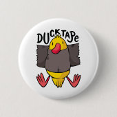 Grappig Eend Tape Ronde Button 5,7 Cm (Voorkant)