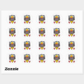 Grappig Eend Tape Ronde Sticker (Vel)