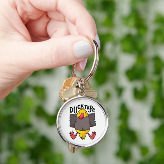 Grappig Eend Tape Sleutelhanger (Hand)