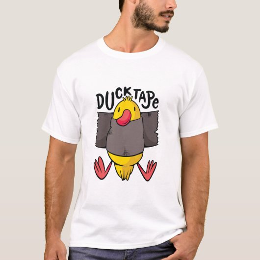 Grappig Eend Tape T-shirt (Voorkant)