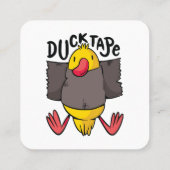 Grappig Eend Tape Vierkante Visitekaartje (Achterkant)