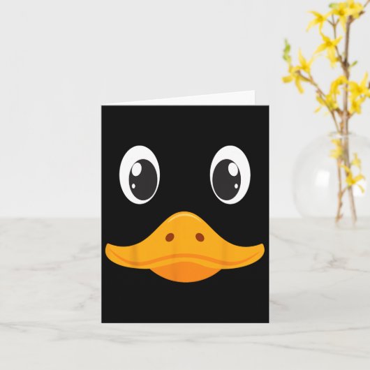 Grappig Eendengezicht Kostuum Voor Mannen Volwasse Kaart (Gele Bloem)