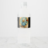 grappig eendje waterfles etiket (Voorkant)