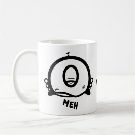 Grappig Eenoog Tekenfilm “Meh” Koffie Humor Koffiemok