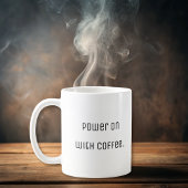 Grappig eenvoudig modern koffiemok