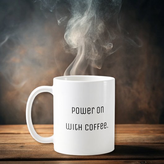 Grappig eenvoudig modern koffiemok