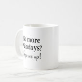 Grappig eenvoudig pensioen koffiemok (Voorkant links)