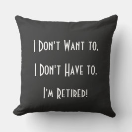 Grappig eenvoudig pensioen opa kussen