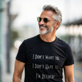 Grappig eenvoudig pensioen opa t-shirt