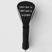grappig eenvoudige pensionering  golfheadcover (Voorkant)