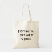grappig eenvoudige pensionering  tote bag (Voorkant)