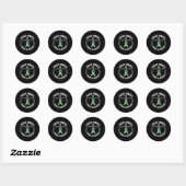 Grappig Eerder Eigenaar Bone Marrow Transplant Awa Ronde Sticker (Vel)