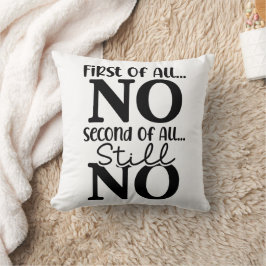 Grappig eerst en vooral nee kussen