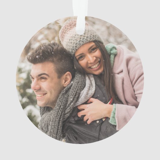 Grappig eerste kerst verloofd paar gepersonaliseer ornament (achterkant)