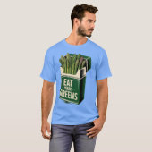 Grappig EET JE GREENS Mode los T-shirt (Voorkant volledig)