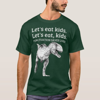 Grappig Eet Leestekens Redt Levens Grammaticameisj T-shirt
