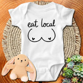 Grappig Eet Lokaal Baby shower Gift - Nieuw Baby G Romper