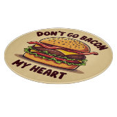 Grappig Eet Pun Bacon Liefhebber Cheeseburger Desi Snijplank (Hoek)