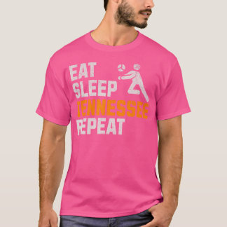 Grappig Eet Slaap Tennessee Herhaal Vrijwilliger S T-shirt