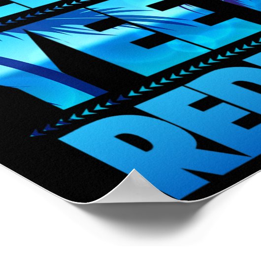 Grappig Eet Slaap Toch Herhaal  Poster (Hoek)