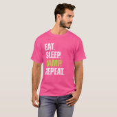 Grappig Eet Slaapkamp Herhaal minnaar camping quot T-shirt (Voorkant volledig)