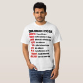 Grappig Effin Grammar Lesson dat ze daar zijn T-shirt (Voorkant volledig)