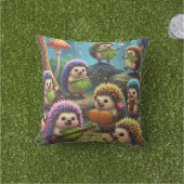 Grappig egel leuk kussen (Gras)