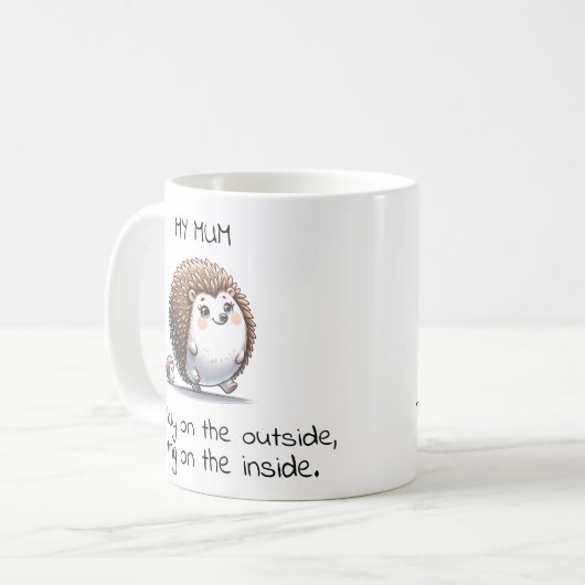 Grappig egel Pun Moederdag Gift Koffiemok (Voorkant links)