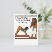 Grappig Egyptisch Fitness Humor Briefkaart (Staand voorkant)