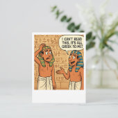 Grappig Egyptisch Grieks Joke Briefkaart (Staand voorkant)