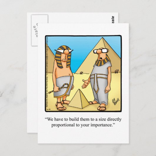 Grappig Egyptisch Humor Briefkaart (Voorkant / Achterkant)