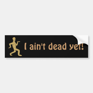 Grappig Egyptisch Mummy, ik ben gek op doad, maar Bumpersticker