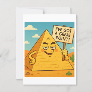 Grappig Egyptisch Piramide Joke Briefkaart