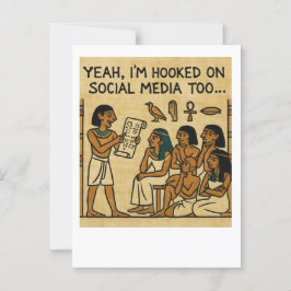 Grappig Egyptisch Social Media Humor Briefkaart