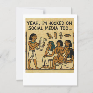 Grappig Egyptisch Social Media Humor Briefkaart