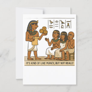 Grappig Egyptisch Valuta Humor Briefkaart