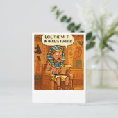 Grappig Egyptisch Wi-Fi Humor Briefkaart (Staand voorkant)