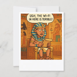 Grappig Egyptisch Wi-Fi Humor Briefkaart