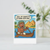 Grappig Egyptisch woon-werkverkeer Briefkaart (Staand voorkant)