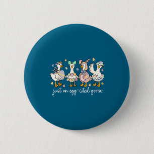 Grappig Ei Geciteerde Gans Grappig Grappig Ronde Button 5,7 Cm