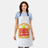 Grappig Ei In Een Bacon Toast Bed T-Shirt - Eten B Schort (Gedragen)