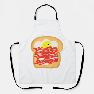 Grappig Ei In Een Bacon Toast Bed T-Shirt - Eten B Schort