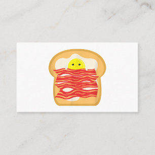 Grappig Ei In Een Bacon Toast Bed T-Shirt - Eten B Visitekaartje